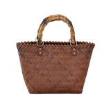 Соломенная бамбуковая сумка через плечо