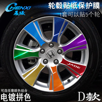 Dedicated for Jed D wheel sticker wheel modification electroplated scratch protective film