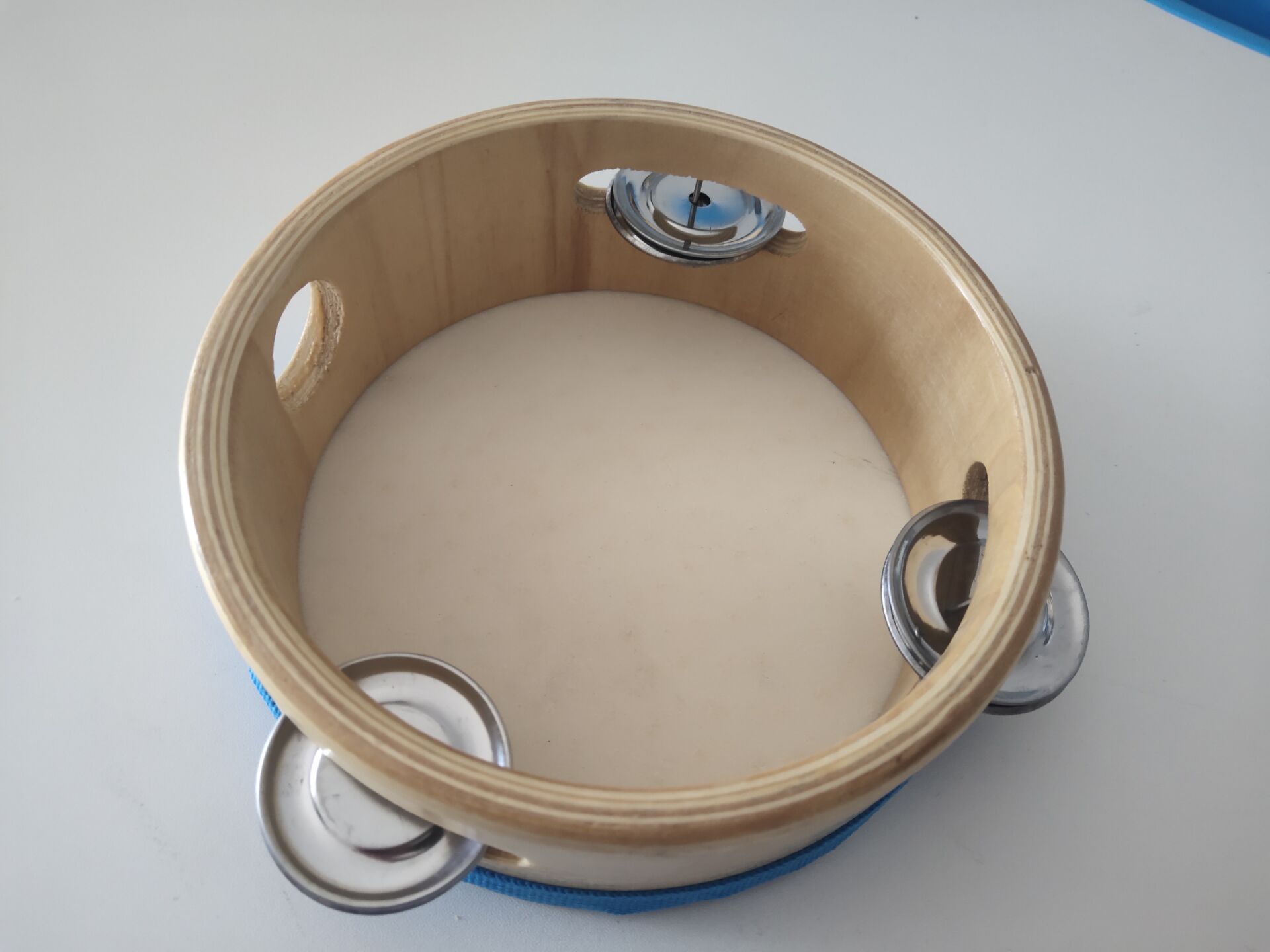 Mini 5-inch 13CM tambourine drummer Orff parent-child early education aids slapping musical instrument pigskin