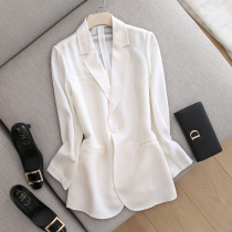 Canary Kiss white triacetic acid blazer 2021 new temperament slim slim section womens small suit