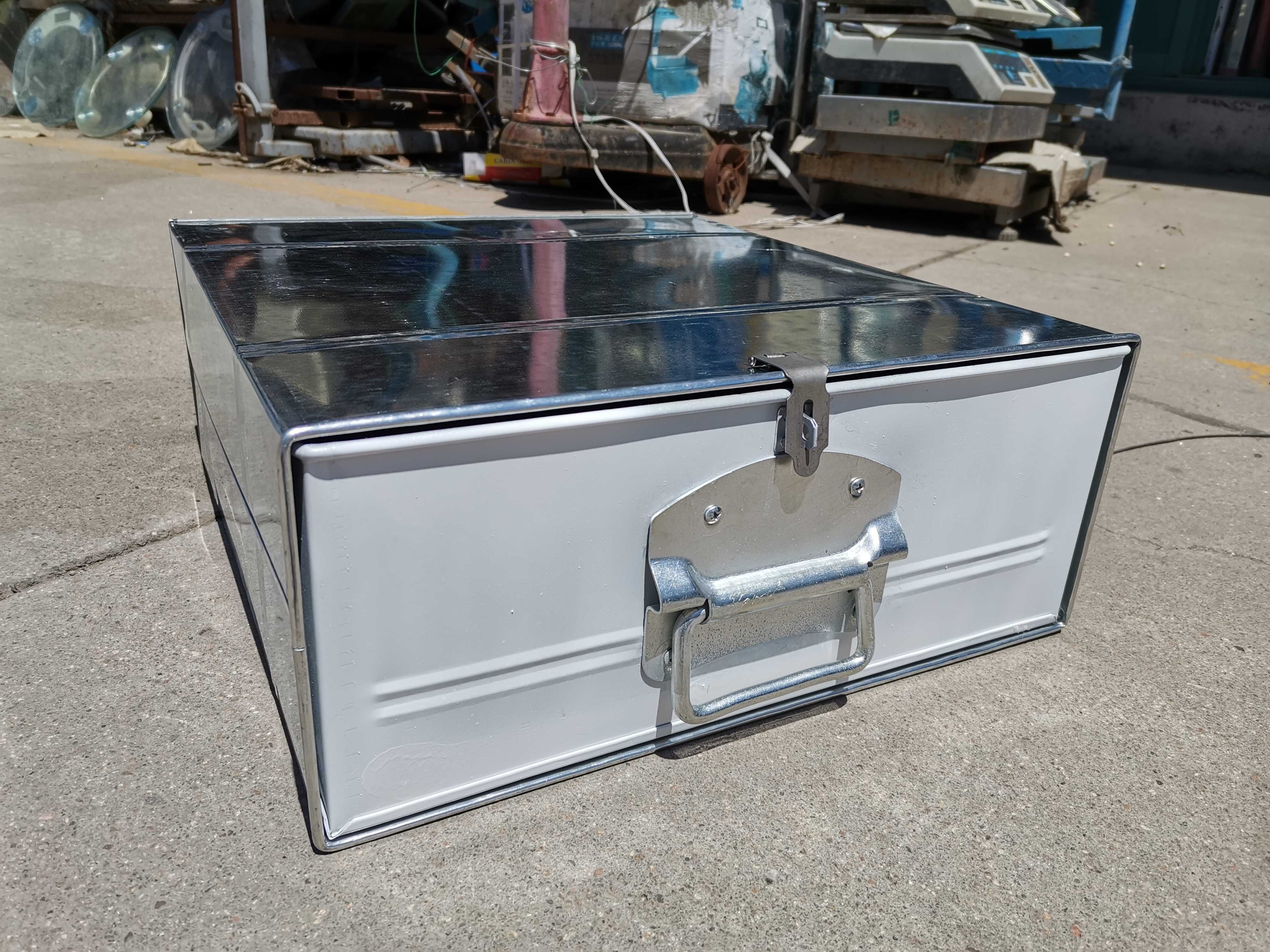 Electronic Scale Box Collection Cash Box Money Box Swing Stall Commercial Drawer With Lock Fold Stack Handle Iron Box Big Toolbox