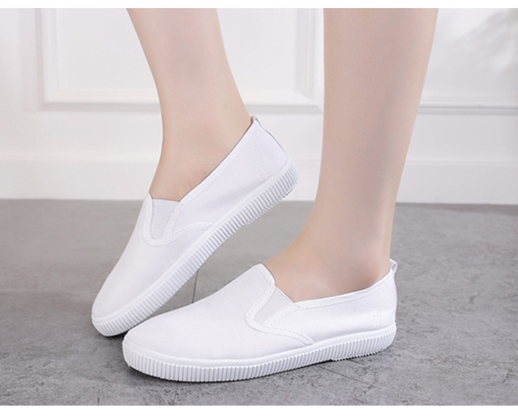 giày slip on trơn nữ thời trang, giày y tá, công sở thoáng khí