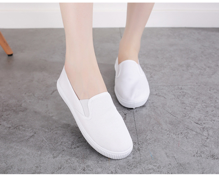 giày slip on trơn nữ thời trang, giày y tá, công sở thoáng khí