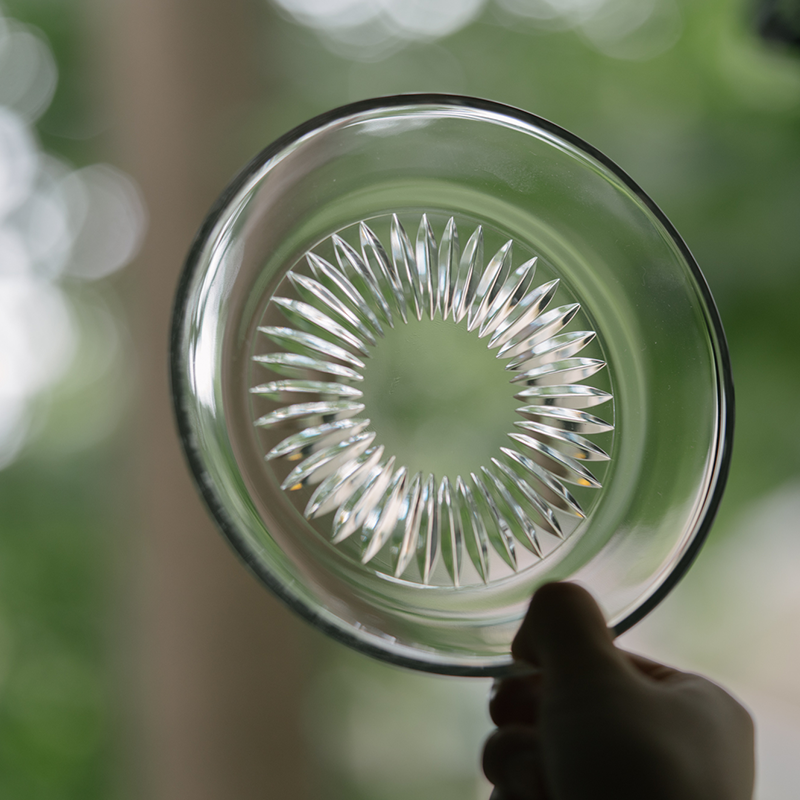 Hiroshima Sunny Glass Pan Japanese Titles Handmade Small Pan Spot Fruits Pan Dessert Pan