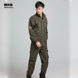 Мужской износостойкий хлопковый осенний демисезонный комбинезон