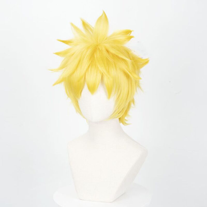 Naruto Uzumaki Cosplay Anime Wig, Fluffy and Upturned Style