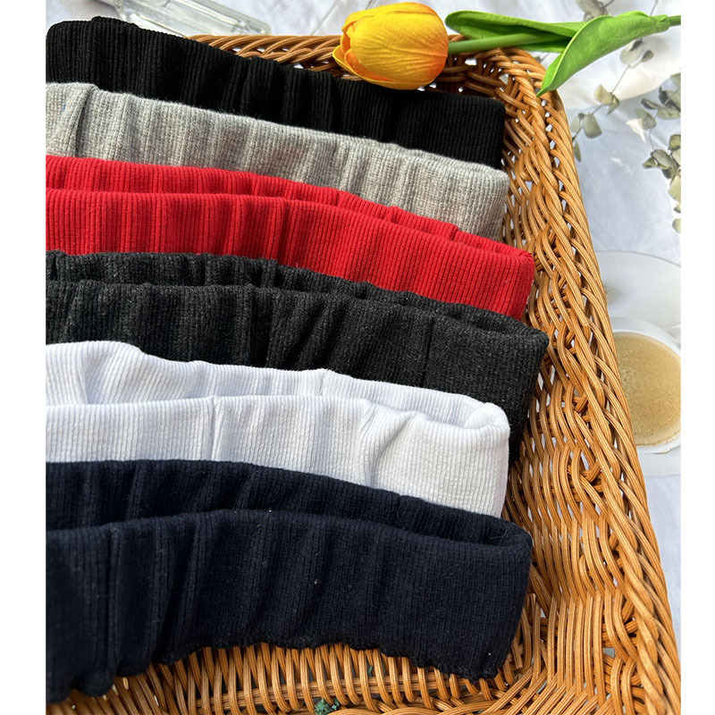 Sports Casual Pants with Ribbed Waistband, Thick Elastic Band, Adult Cotton Autumn Pants with Raised Waist, Interchangeable Universal Fabric