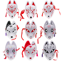 Adult big fox mask cat face trembles with fox demon Japanese style and style cosplay masquerade adult costume