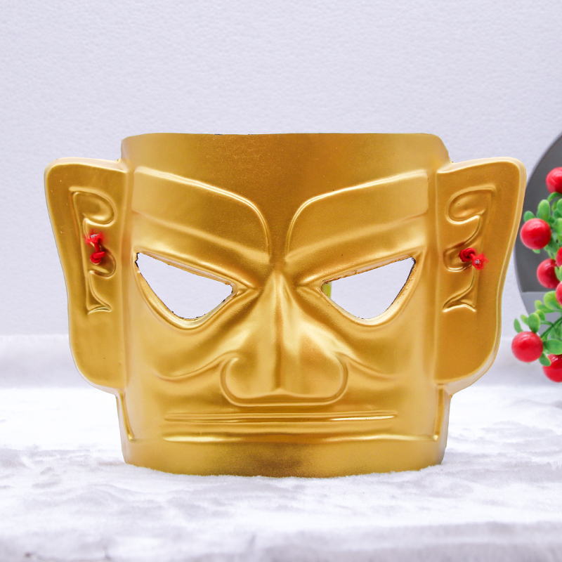 Three Stars Pile Golden Retro Mask Becomes Face face Halloween Festive Event Balls Dress Mask-Taobao