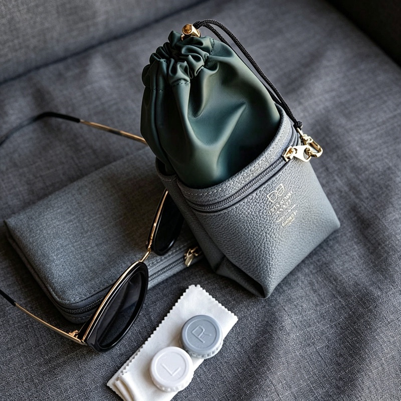 Glasses Bag Can Be Hung, Portable Sunglasses Bag, Large Capacity Sunglasses Case, Sun Glasses Anti-Pressure Protective Cover, Portable Storage for Women Glasses Bag Can Be Hung, Portable Sunglasses Bag, Large Capacity Sunglasses Case, Sun Glasses Anti-Pressure Protective Cover, Portable Storage for Women