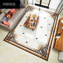 Tile 800 800 Dining room living hallway European modern minimalist microcrystalline gilded infinity parquet floor tiles