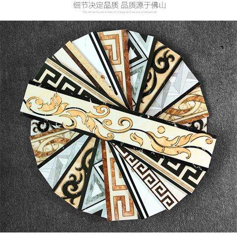 Living room platter 80 15 cm aisle wave line Gilded microcrystalline waveguide brick antique line floor line promotion