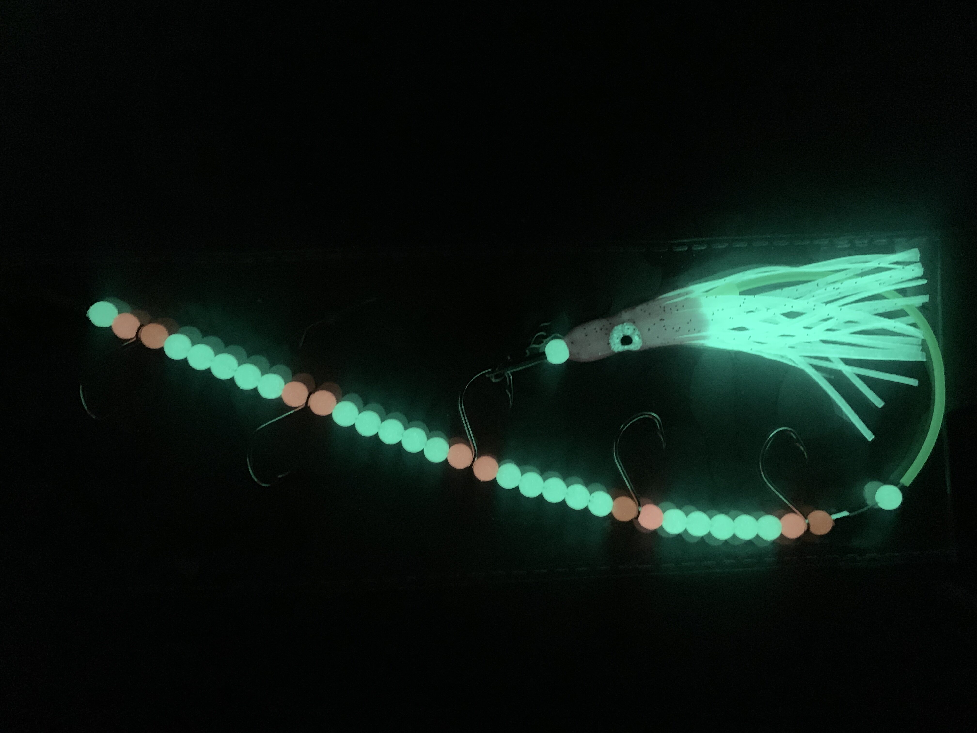Nightlight with fish octopus squid string hook 5 hooks fishing knife fish wurfish with steel wire proposed bait bass fish Luya sea fishing fish hook