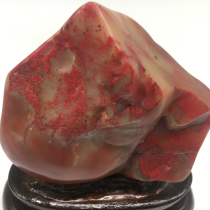 Peach type soapstone natural shape