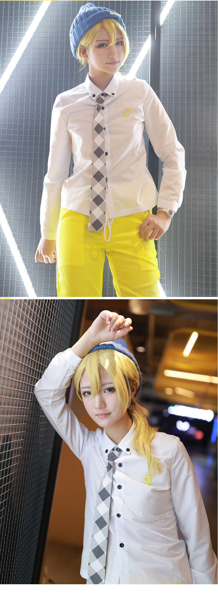 骨 骨 vocaloid / V home cos Mir Twins COS đồng phục trang phục cosplay Len Rin Rin bộ đồ cosplay