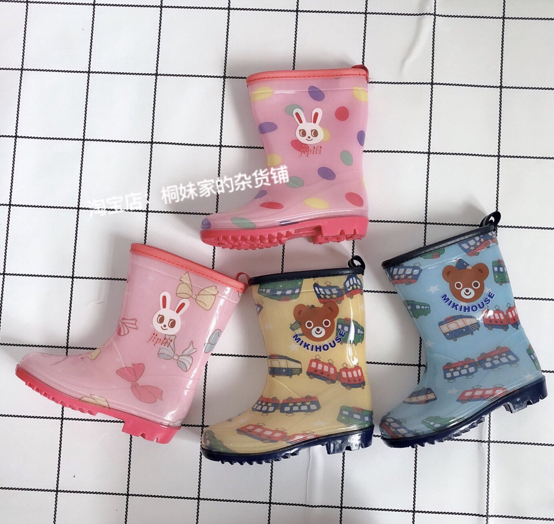 Japan's original miki children's rain boots for boys and girls children's rain gear mud shoes kindergarten activity rain shoes