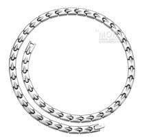 Necklace collar MOMO Japanese Fujimoto germanium magnetic therapy collar pure titanium cervical anti-fatigue radiation collar
