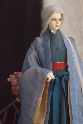 taobao agent [Monster Book Zhai] [Bamboo] Blue -green BJD costume Hanfu Soom/TD/Dragon Soul Uncle uses baby clothes