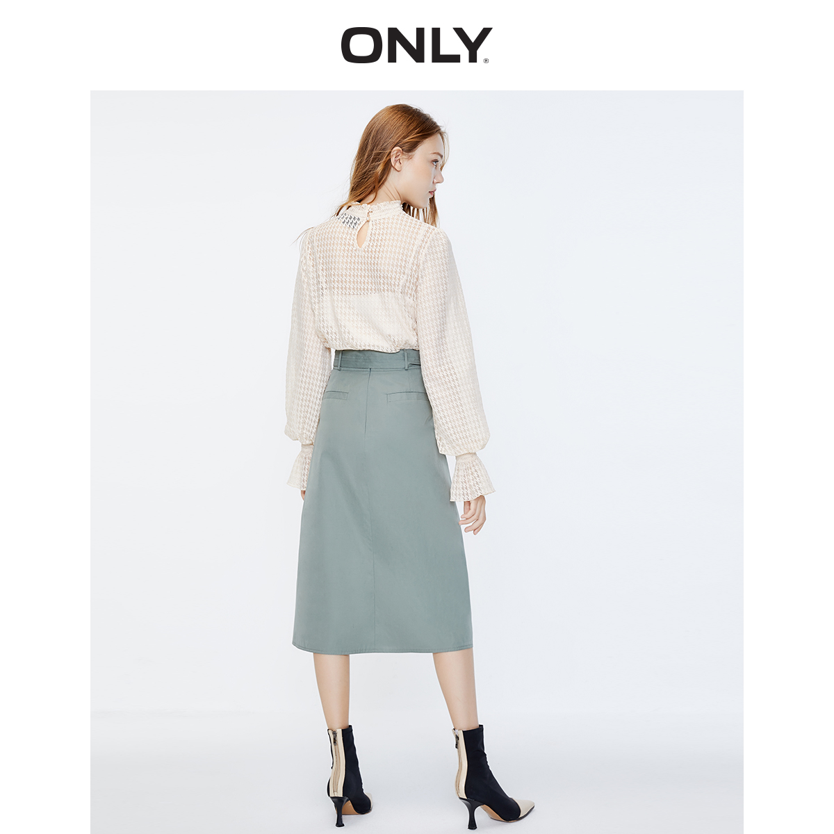 only2019aw19 new mesh foam sleeve sling t-shirt for women 11932055