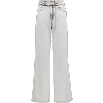 ONLY2024 new summer style versatile slimming high waist loose straight pants jeans for women) 124232048