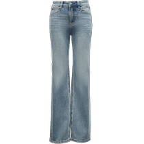 ONLY2024 autumn new style polished white mid-waist bootcut pants pile pants long pants jeans women) 124332007