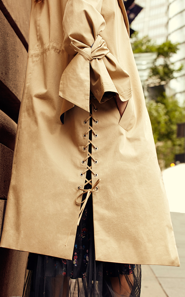 Trench pour femme ONLY en Coton - Ref 3228100 Image 28