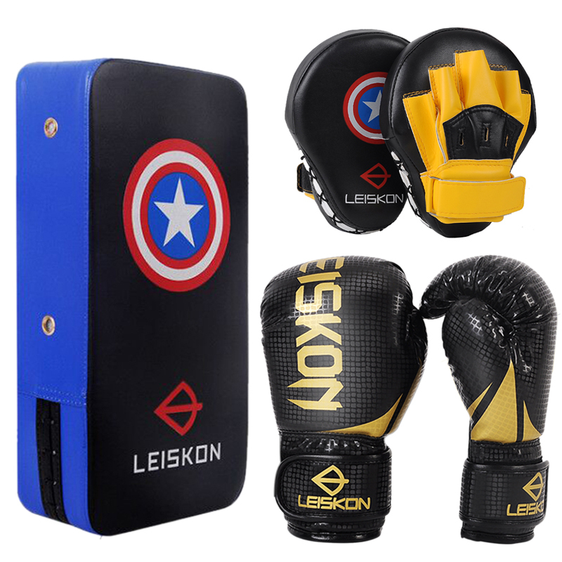 Boxing Gloves for Adults and Children, Professional Boxing Set with Hand and Foot Targets, Parent-Child Training, Men's and Women's Boxing Gloves
