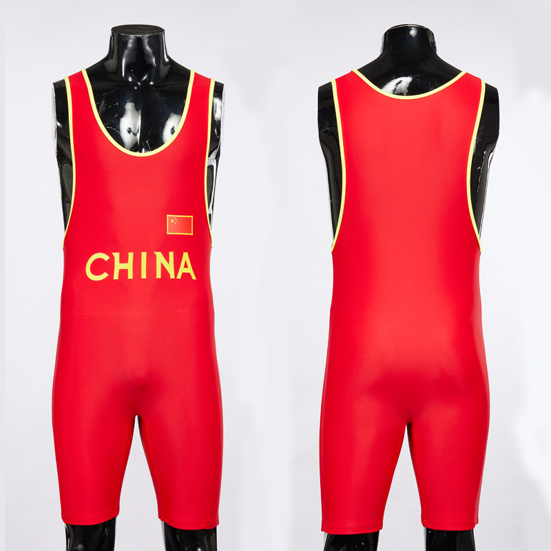 国家队同款连体摔跤服,举重训练比赛服,定制你的冠军梦🌟💪-摔跤服-淘宝百科网