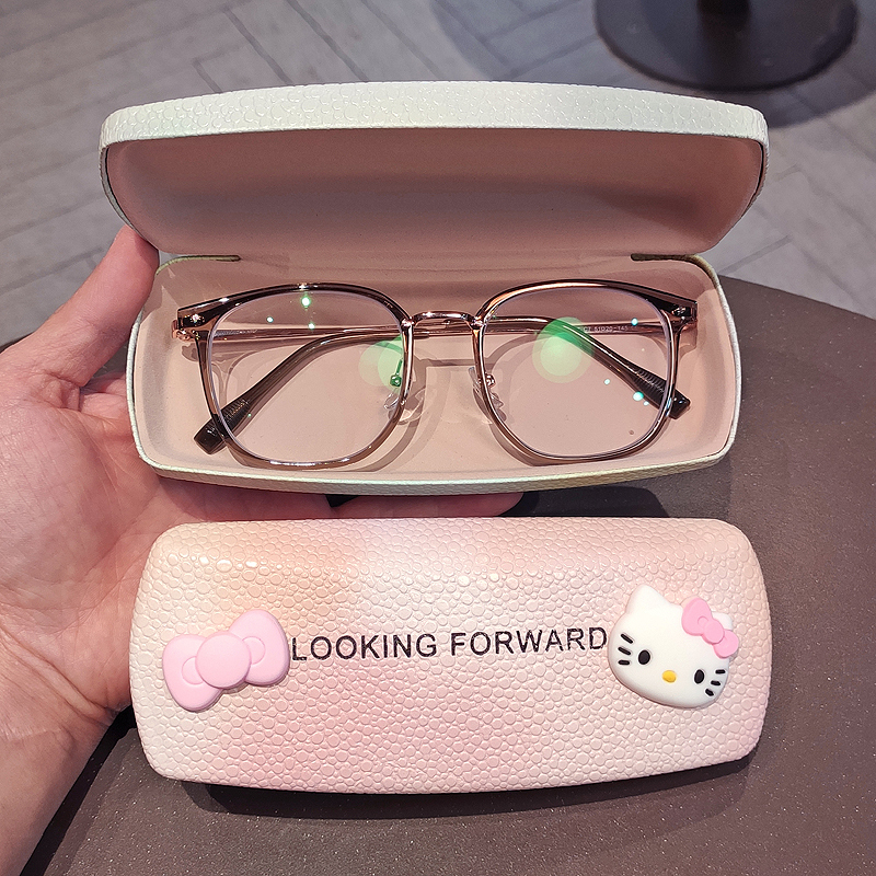 Cute Glasses Case, Portable Women's Sunglasses Case, Storage Box, Eye Box, High-End Women's Style, High Appearance Value, Anti-Pressure and Pressure-Resistant