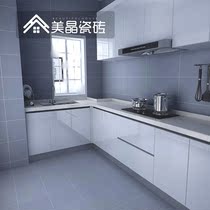 Nordic gray floor tiles Matte antique cement tiles Non-slip tiles 300x600 industrial wind toilet kitchen balcony