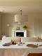 Scandinavian Margin Linen Fabric Chandelier, High-End French Style, Medieval Simple Wabi-Sabi Dining Room, Study, Living Room, Bedroom Lamp