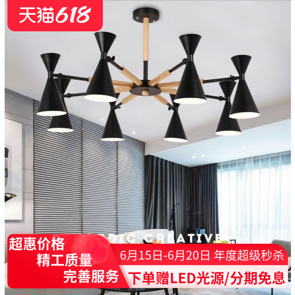 Macaron chandeliers Nordic minimalist living-room light modern creative bedroom dining room lamp personality art designer with lamp