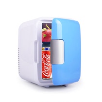 Mini 4L refrigerator frozen Internet celebrity refrigerator car refrigerator 12v car refrigerator car home dual-use refrigeration small refrigerator
