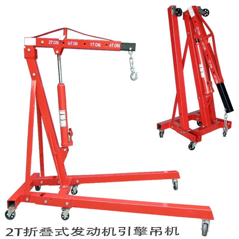 Engine Small Crane Indoor outdoor home Lifting hoist Small manual hydraulic lifting and folding cranes Heavy