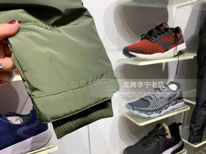 Li Ning 2018 mùa đông nam và nữ dài xuống áo khoác trùm đầu dày áo khoác ấm thể thao lỏng - Thể thao xuống áo khoác