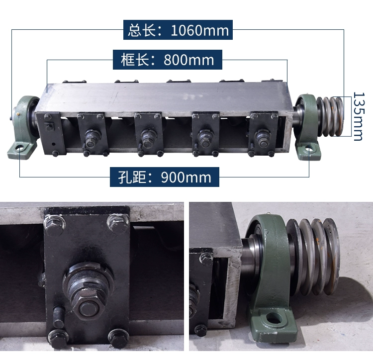 Máy nắn thẳng thanh thép Cụm khung sáu bánh tám bánh tự động phụ kiện máy nắn thẳng bánh xe thủy lực CNC