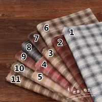 146 kẻ sọc đầu tiên nhuộm vải chiều rộng 140cm handmade Túi vải DIY có thể làm khăn trải bàn 1/4 m chất vải cotton lạnh