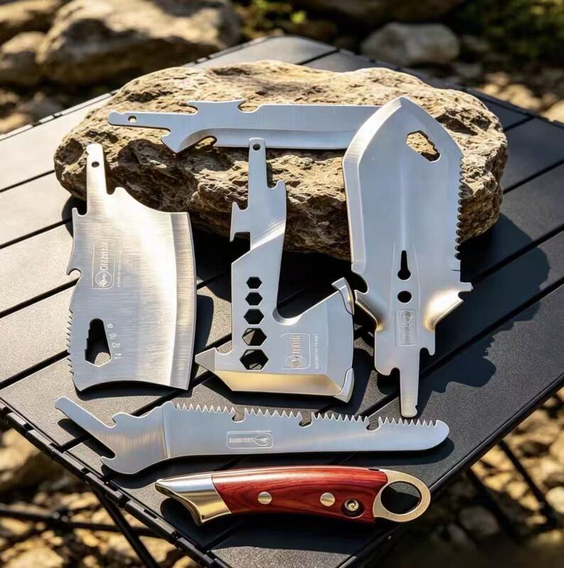 Upgraded Six-Piece Outdoor Camping Tool Set Similar to the Ones on Douyin: Military Shovel, Hand Saw, Camp Axe, Multi-Purpose Travel Tool Upgraded Six-Piece Outdoor Camping Tool Set Similar to the Ones on Douyin: Military Shovel, Hand Saw, Camp Axe, Multi-Purpose Travel Tool