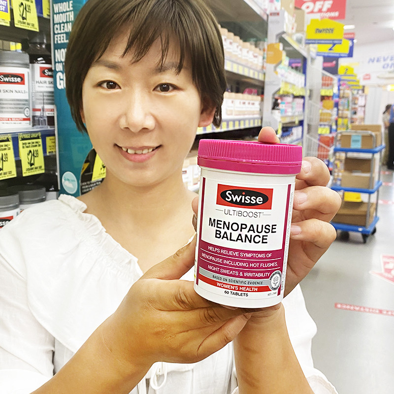 Australia imports Swisse women's menopause balance tablets to relieve menopausal symptoms and protect ovary soybean isoflavones