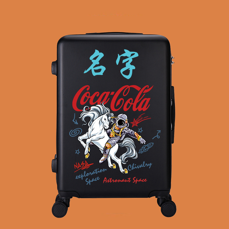 NASA Astronaut Suitcase Pull-Lever Box Boy 2628 Inch Student Cryptobox Graffiti Cartoon Suitcase Customized