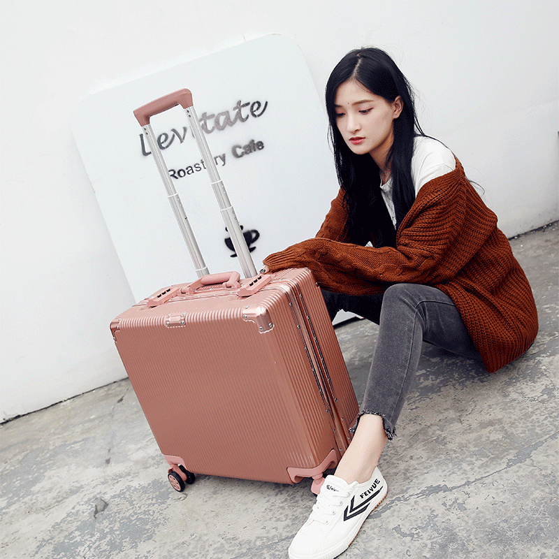 Resistant Bin Aluminum Frame Lalever Box Woman 18 Captain Suitcase Suitcase Man Suitcase Crossboard Boarding Small Mini password box