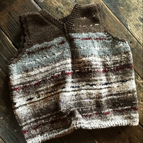 Shan Lan ~ Original design irregular knitting retro pure wool vest autumn and winter mix and match