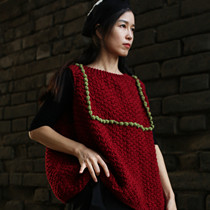 The forest warm heart ~ The original design of the forest is retro - loose doll version of pure wool vest