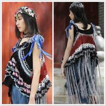 Freedom to grow~Qianai original literature and art fan retro pure handmade irregular crochet tassel personality dress