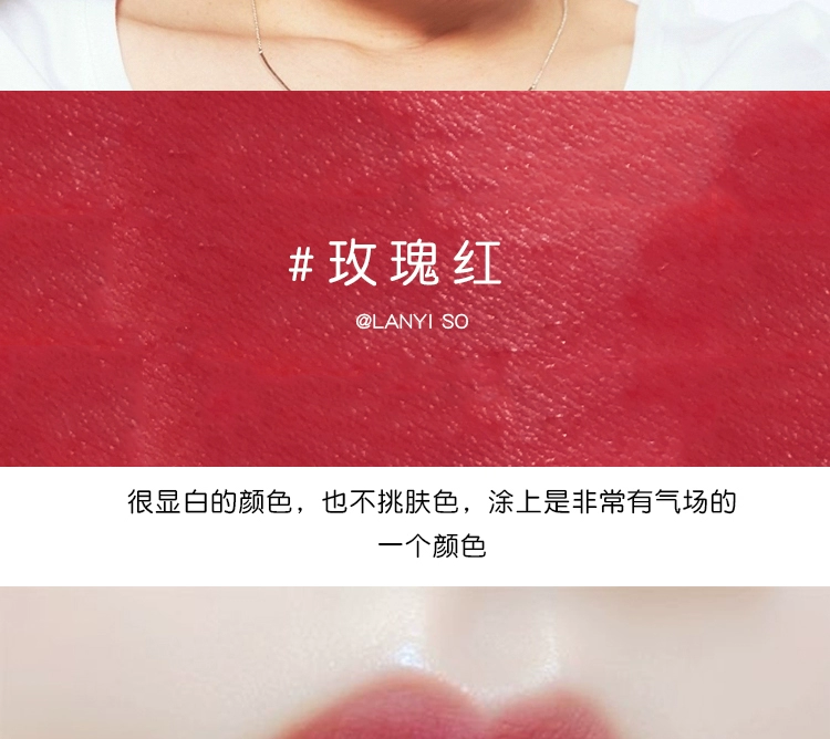 Lắc môi không khí lip glaze Hydrating Doodle Lip Rose Pumpkin Lip Gloss Super Fire Lipstick Sinh viên dễ thương - Son bóng / Liquid Rouge