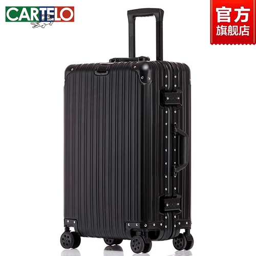 Металлический чемодан подходит для мужчин и женщин, алюминиево-магниевый сплав, 20 дюймов, 24 дюймов