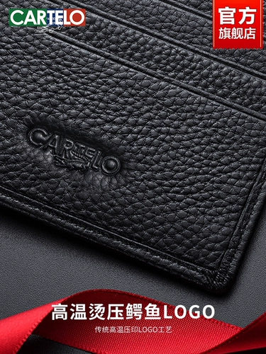 Кошелек из крокодиловой кожи, мужской кошелек из натуральной кожи, новинка 2025 года, держатель для карт, короткий кожаный патрон, первый слой из воловьей кожи, кошелек для водительских прав