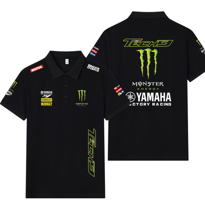 Suitable for Yamaha Yamaha Motorcycle Cycling Suits, Downhill Suits, Motorcycle Racing Short-Sleeved T-Shirts, Men's Polo Shirts
