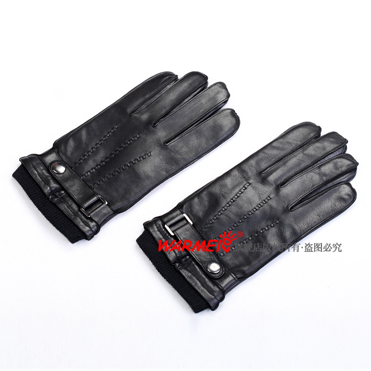 Gants pour homme WARMEN en peau de mouton - Ref 2782666 Image 14