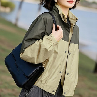 短款夹克外套超火秋装女新款爆款轻奢高级感小个子百搭防风冲锋衣